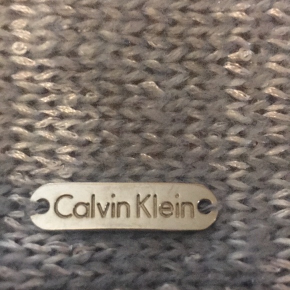 CALVIN KLEIN Buttery Soft Sweater-Knit Infinity Tiny Sequins & Metallic Threads - Picture 13 of 16